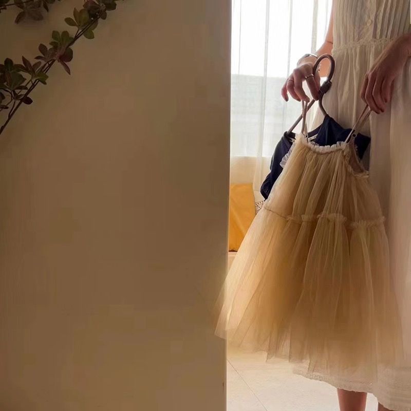 Girls' Mesh Flair Dress