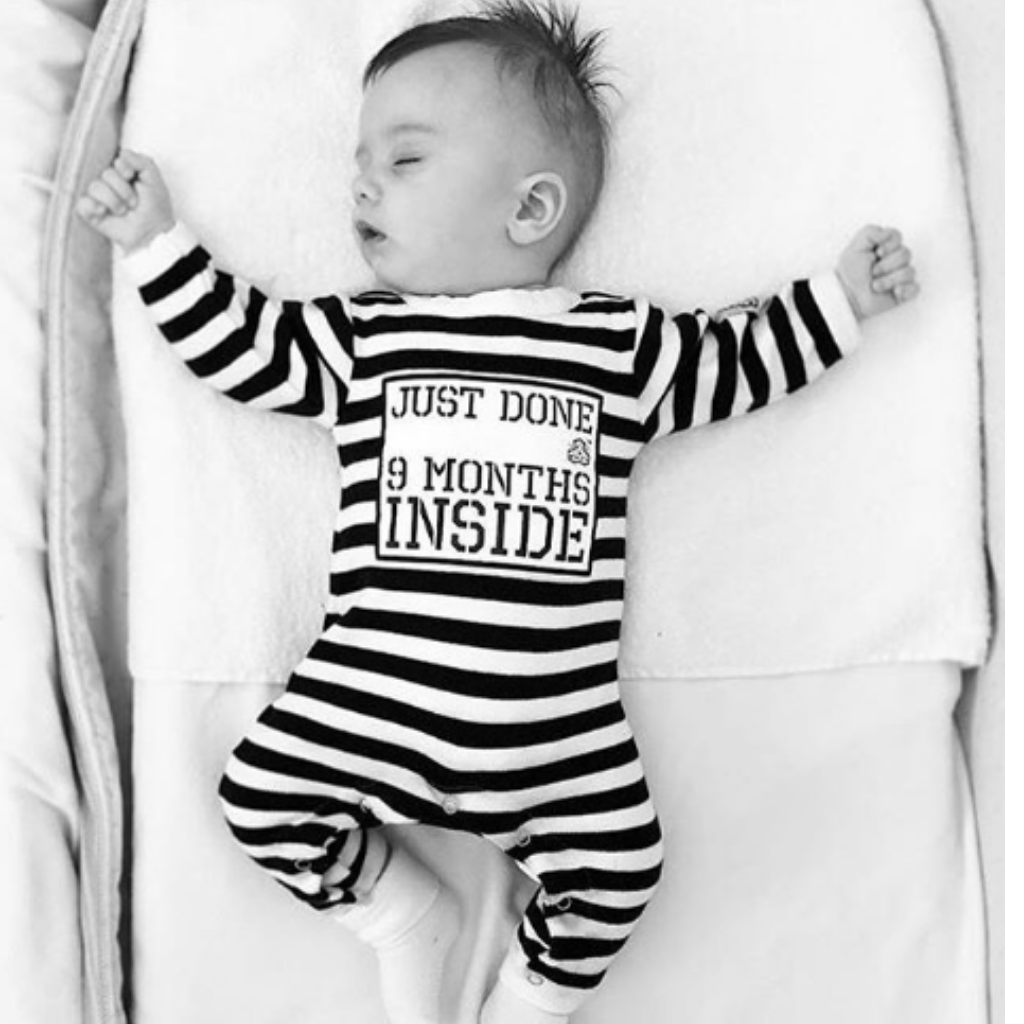 Just Done 9 Months Inside® New Born Baby Grow Lazy Baby®