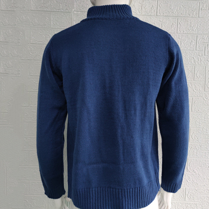 Men's Stand Collar Cardigan