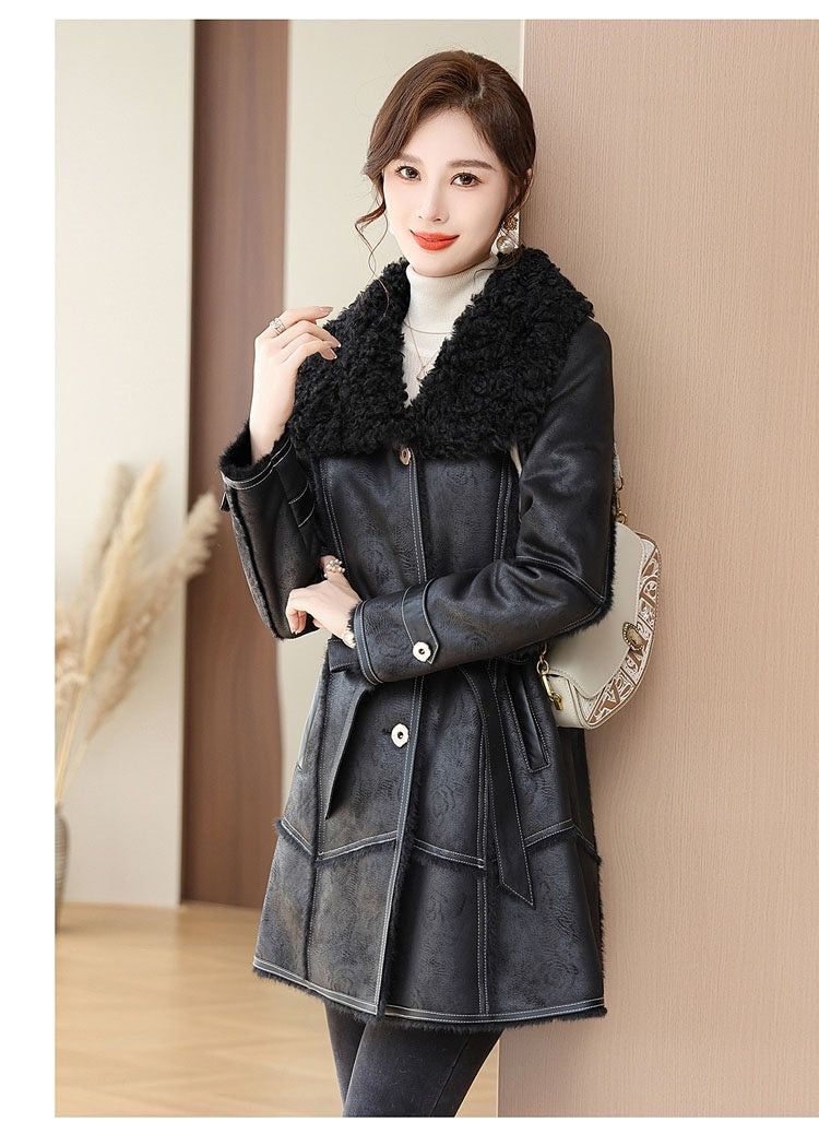 Mid-length Velvet Coat