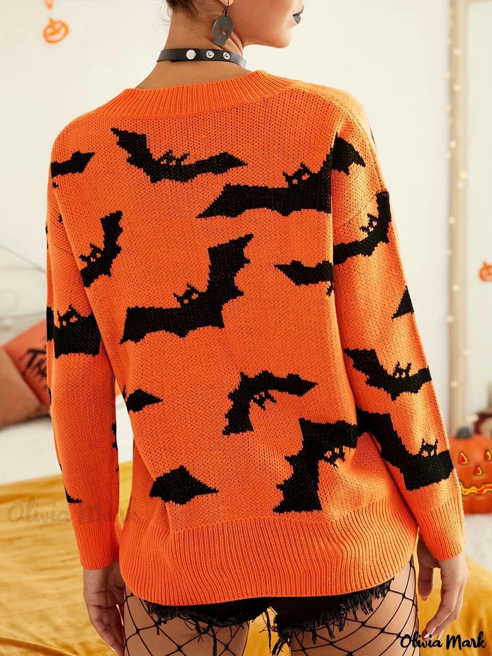 Women's Halloween Jacquard Sweater