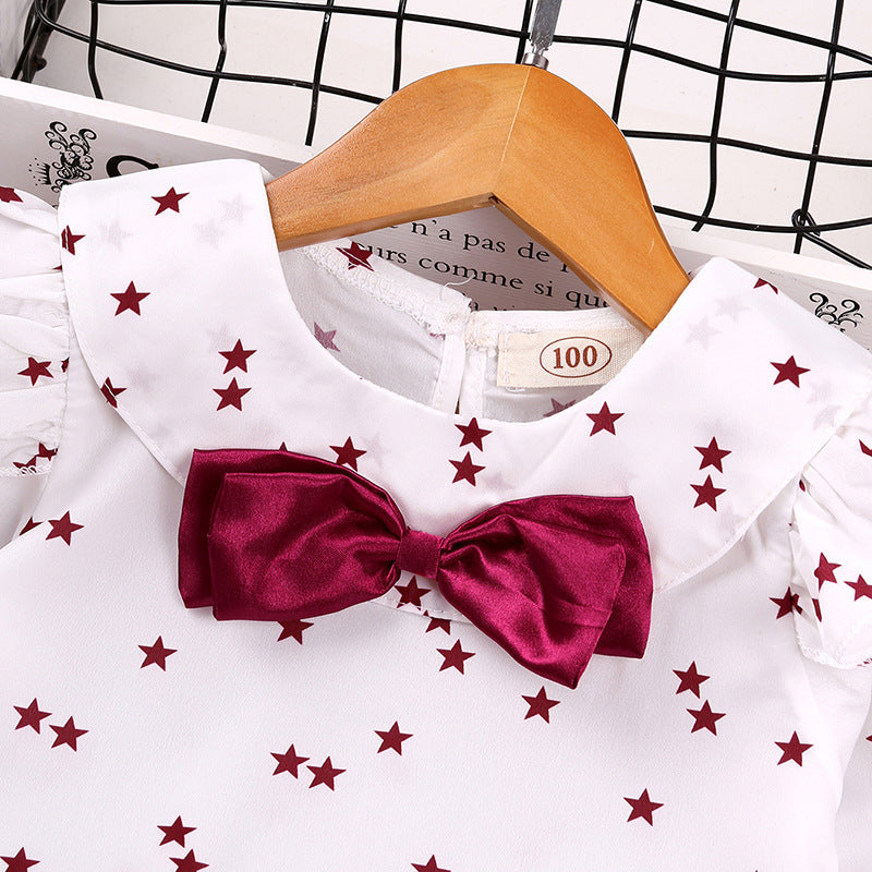 Girl's 2 Pcs Culotte Set