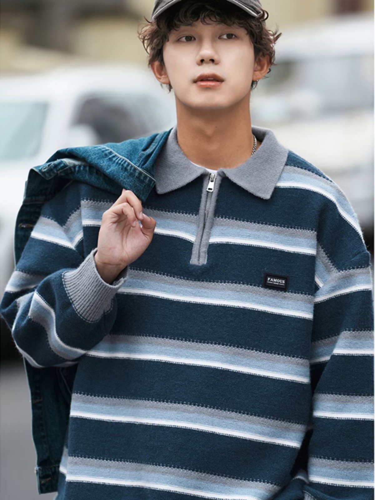 Niche Knitted Top For Men