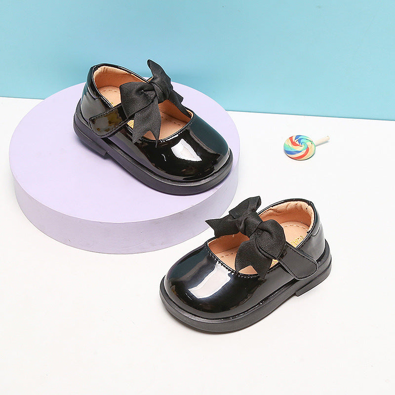 Children's Satin Bow Shoes