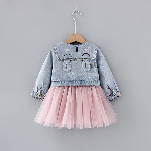Girls Tutu Denim Set