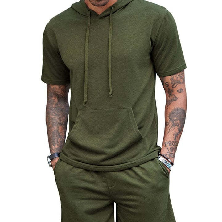 Men's Hooded T-shirt Set