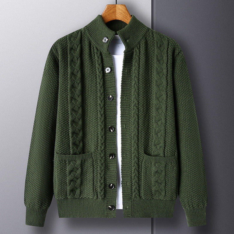 Single-breasted Jacquard Cardigan