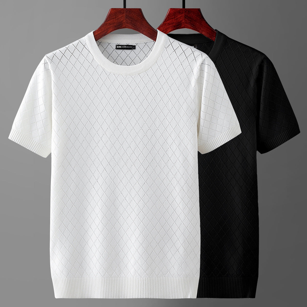 Men's Ice Silk Short-sleeved Sweater