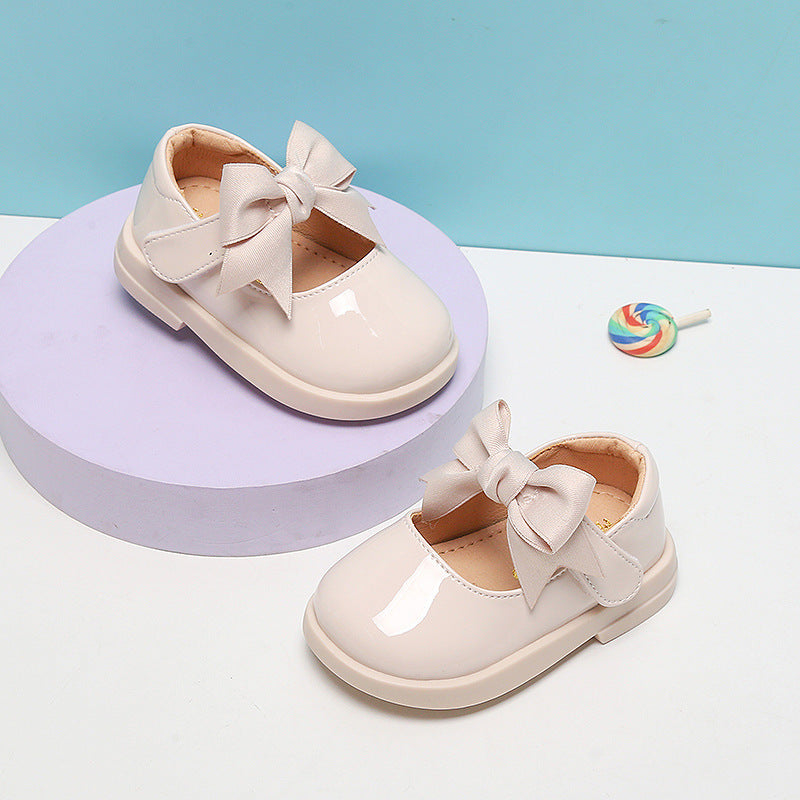 Children's Satin Bow Shoes