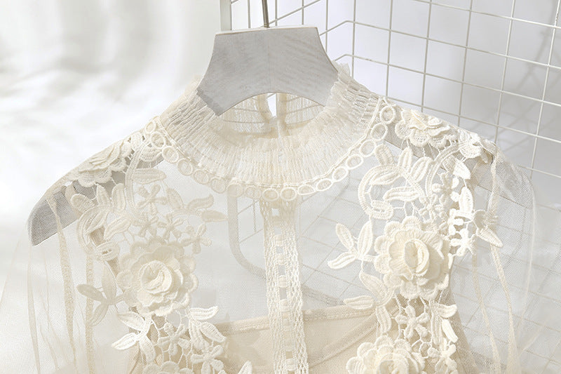Embroidered Mesh Dress | Ajanka Inc.
