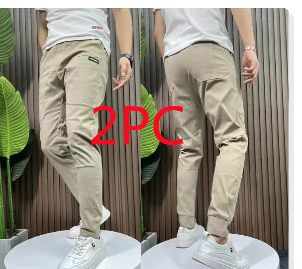 Men's Silk Six-pocket Pants