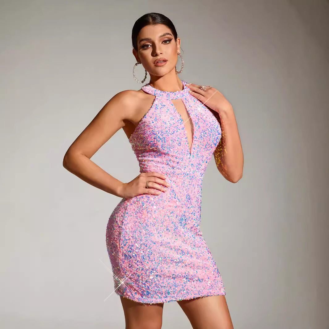 Women's Sequins Sheath Dress
