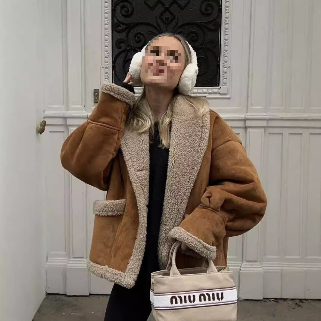 Women's Loose Woolen Coat