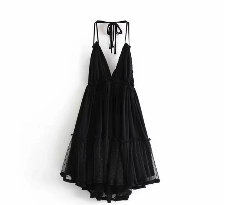 Backless A-Line Dress