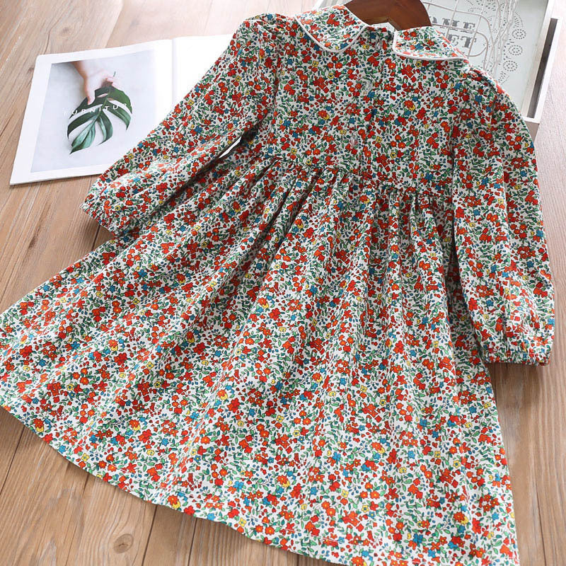 Girls Cotton Floral Dress