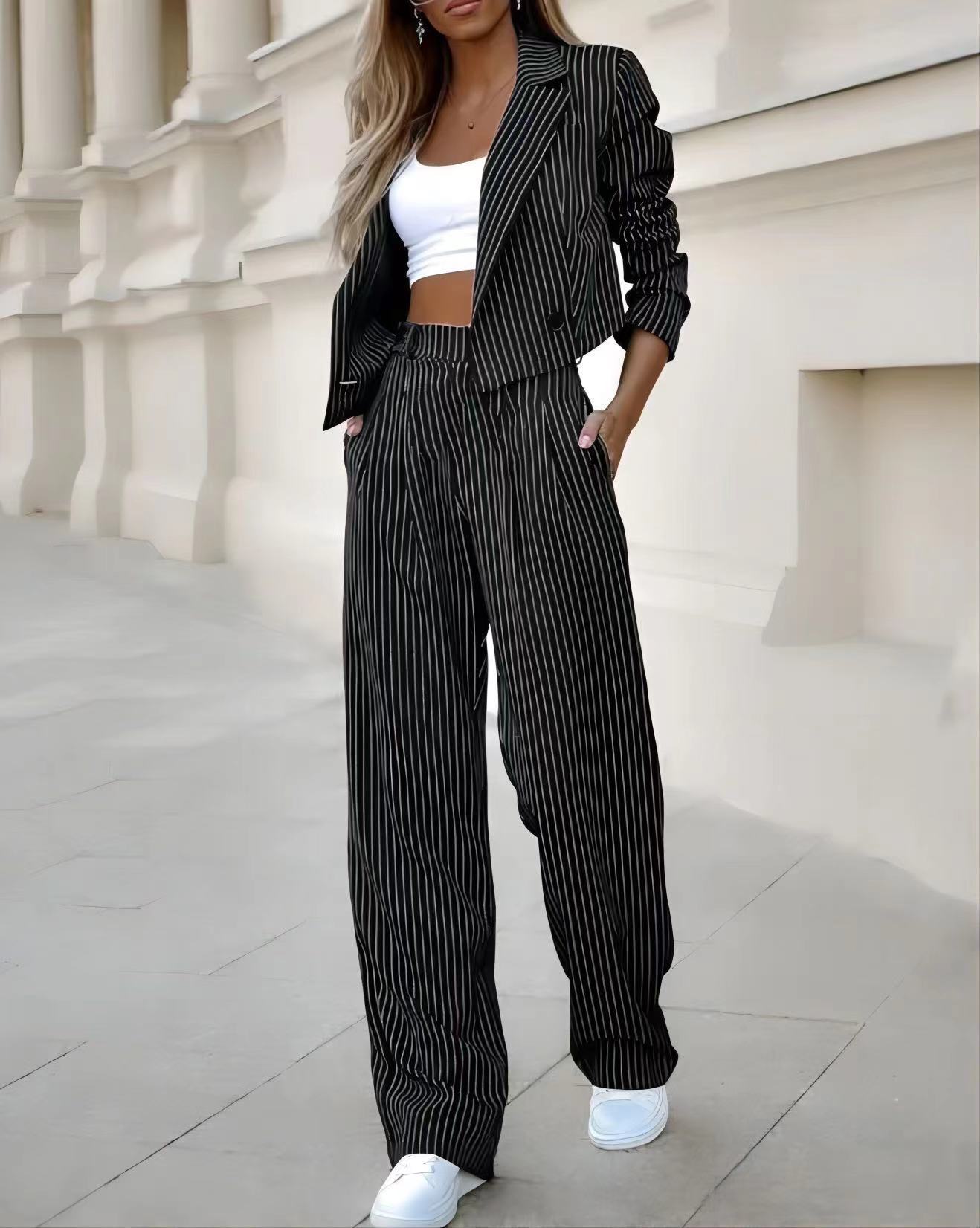 Women's Pin-Striped Suit