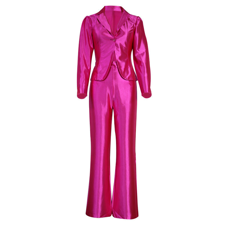 Women's Wide Leg Pants Suit