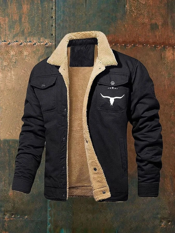 Men's Fleece-lined Cotton Jacket