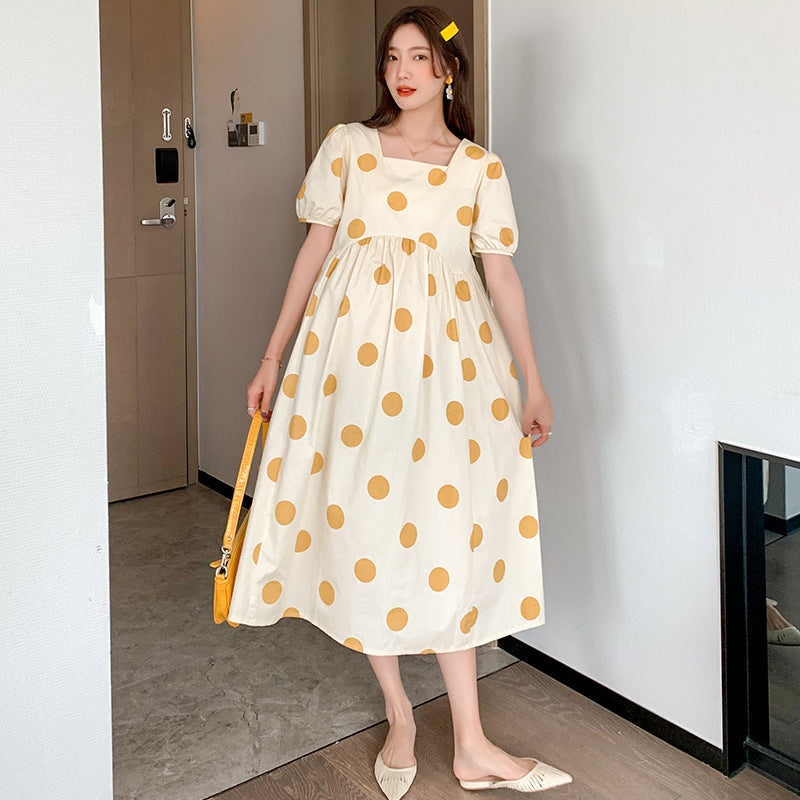 Cotton Polka Dot Dress