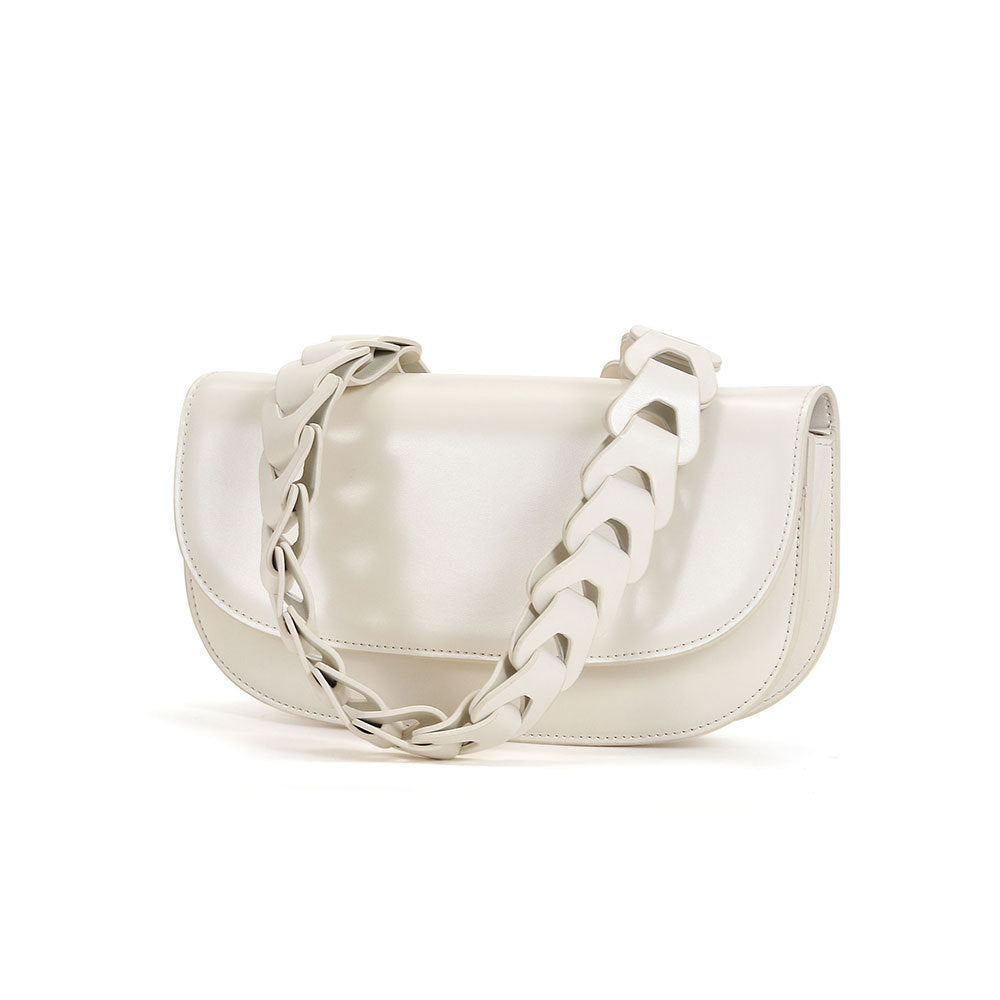 Woven Leather Underarm Bag