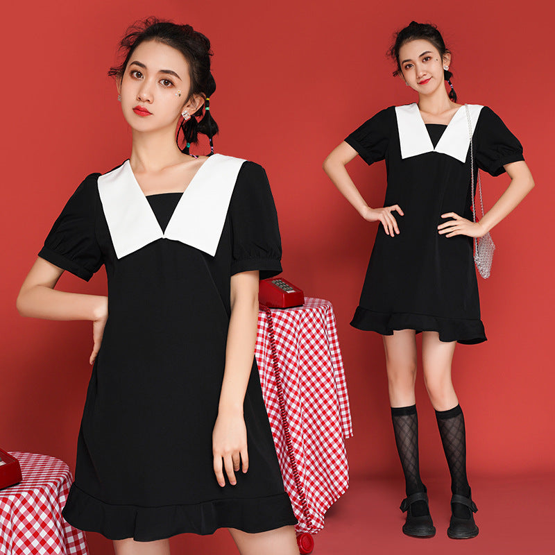 Girls Puff Sleeve Harajuku Dresses