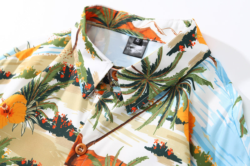 Men's Thai Style Floral Shirt