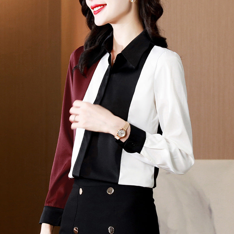 Women's Color Block Blouse