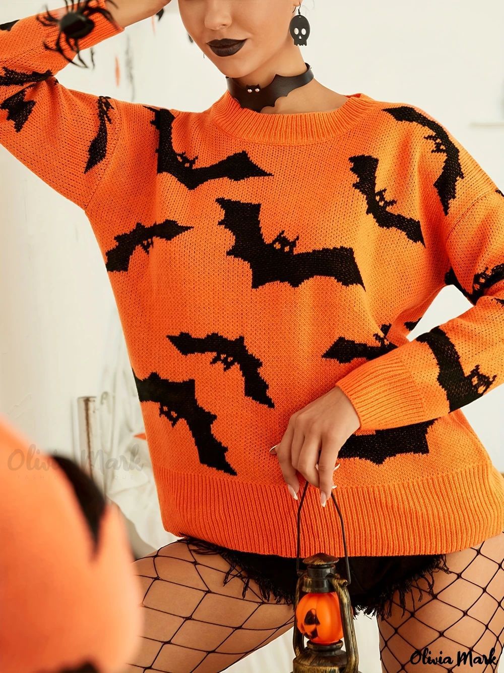 Women's Halloween Jacquard Sweater