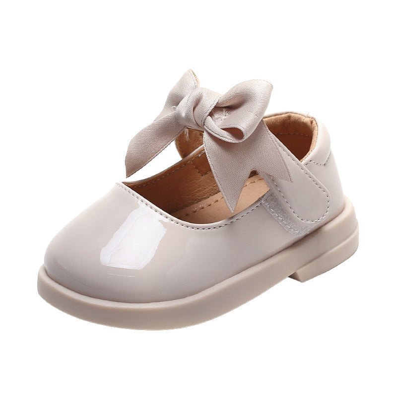 Children's Satin Bow Shoes
