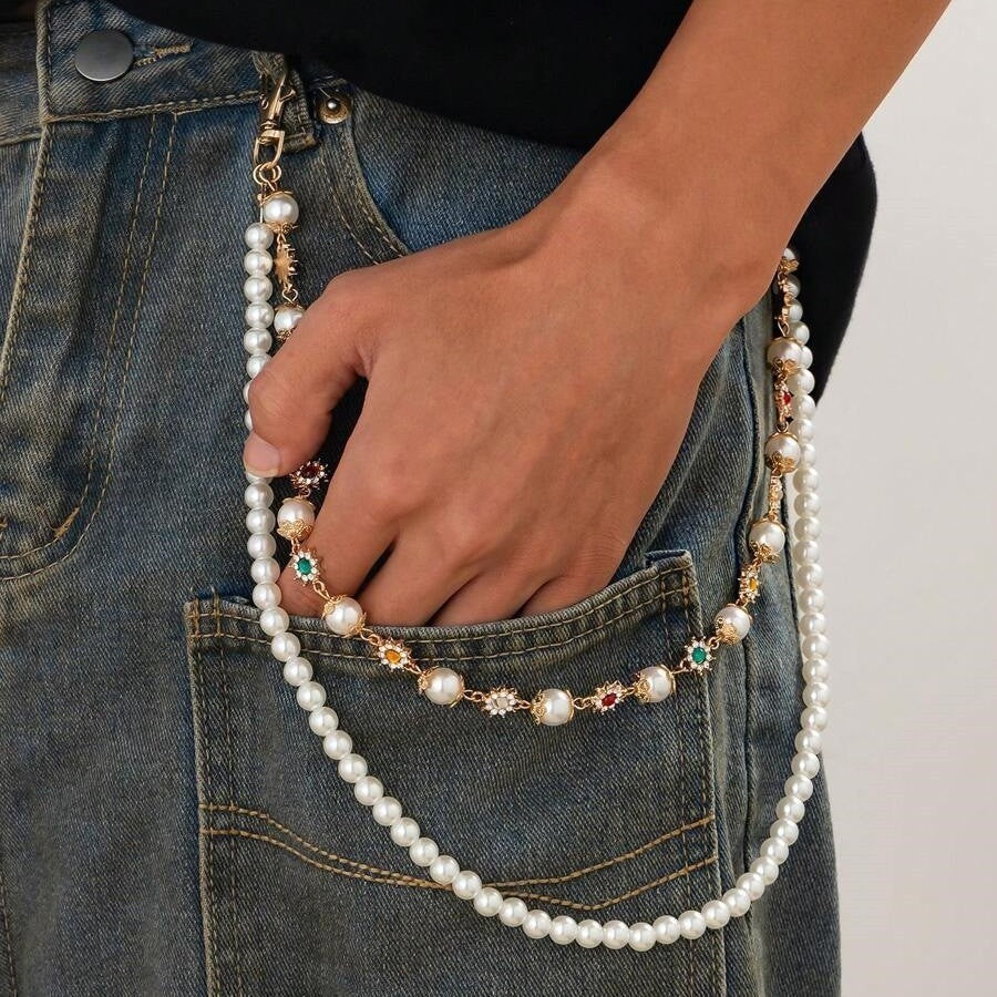 Double Layer Metal Waist Chain