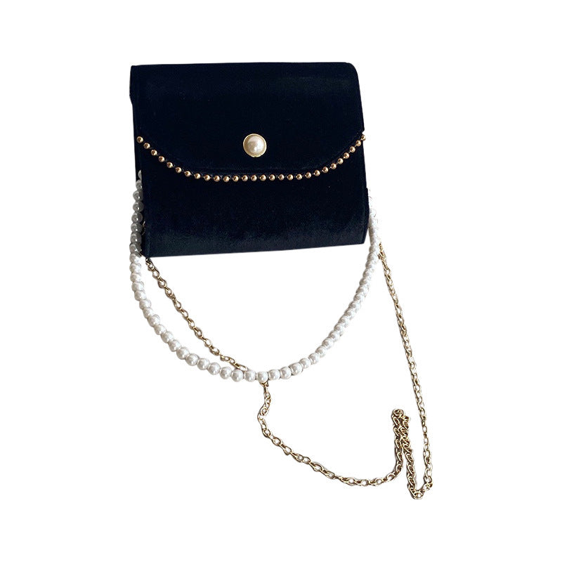 Retro Pearl/Chain Evening Bag
