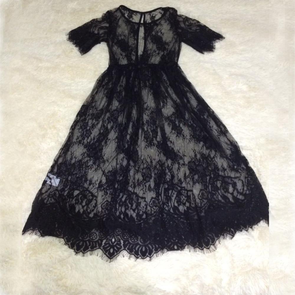 Women Transparent Lace Dress