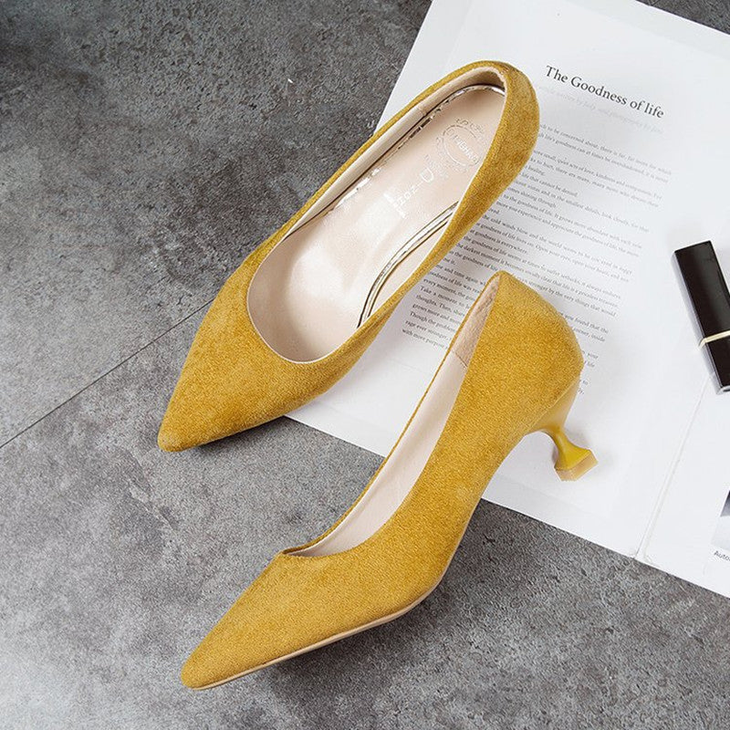 Women's Pointed Suede Stiletto / High Heels