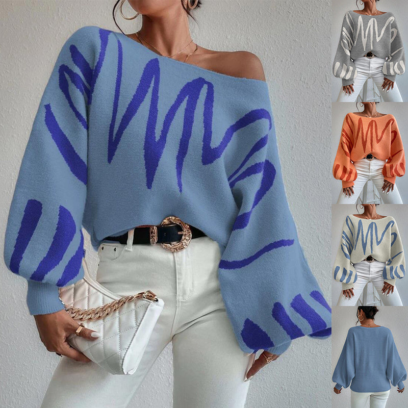 Lantern Sleeved Pullover Sweater