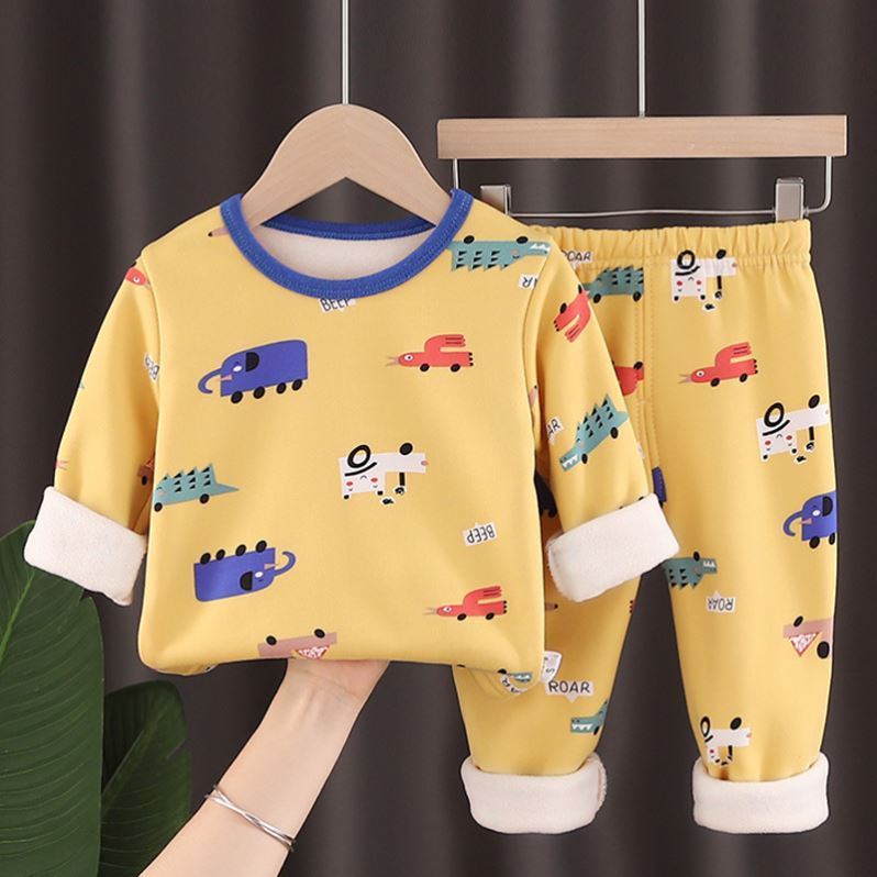 Kid's 2 Pcs Fleece Suit