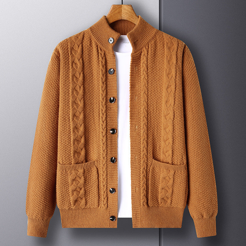 Single-breasted Jacquard Cardigan
