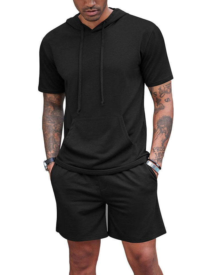 Men's Hooded T-shirt Set