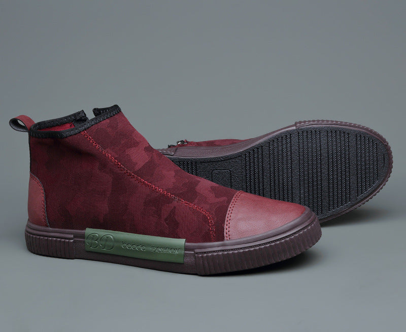 Men's High-top Canvas Slip-on
