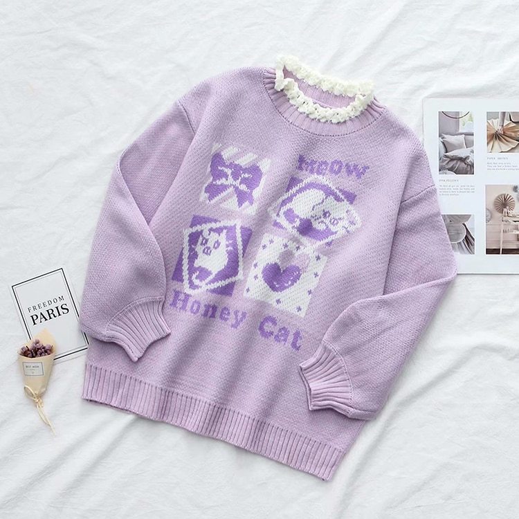 Collared Cotton Sweater
