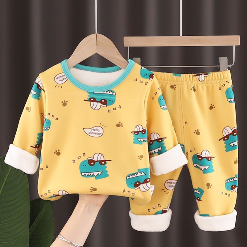 Kid's 2 Pcs Fleece Suit