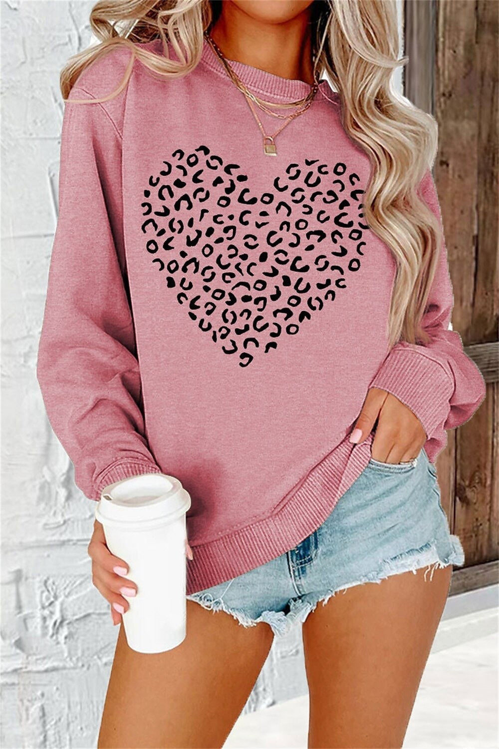 Graphic Crew Neck Sweater