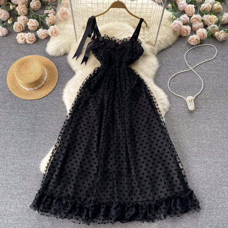 Bubble Mid-length Suspender Dress