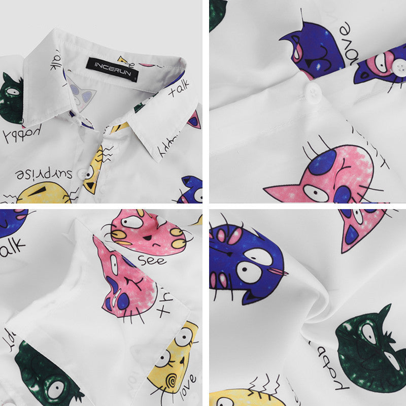 Men's Fitted Printed Shirt