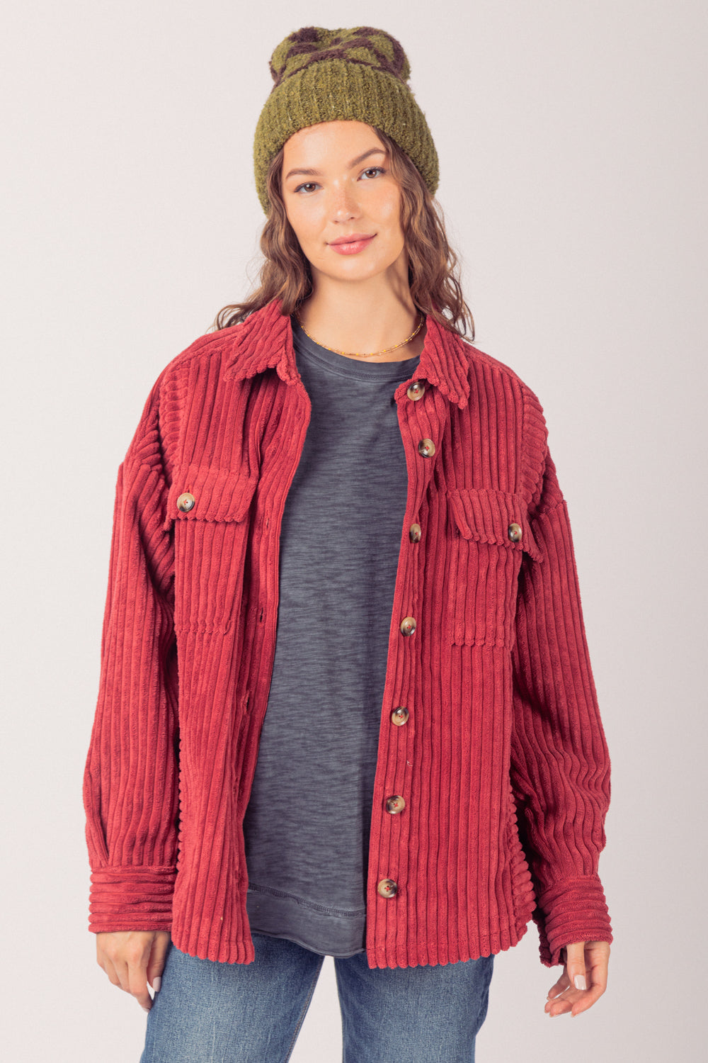 Women's Oversize Shirt Jacket