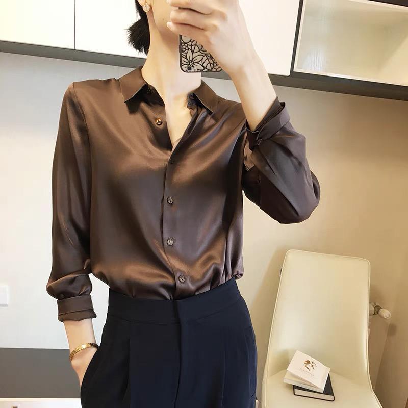 Elegant High-end Satin Shirt