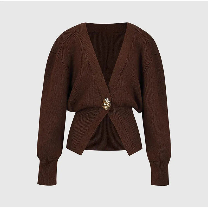 V-neck Knitted Sweater