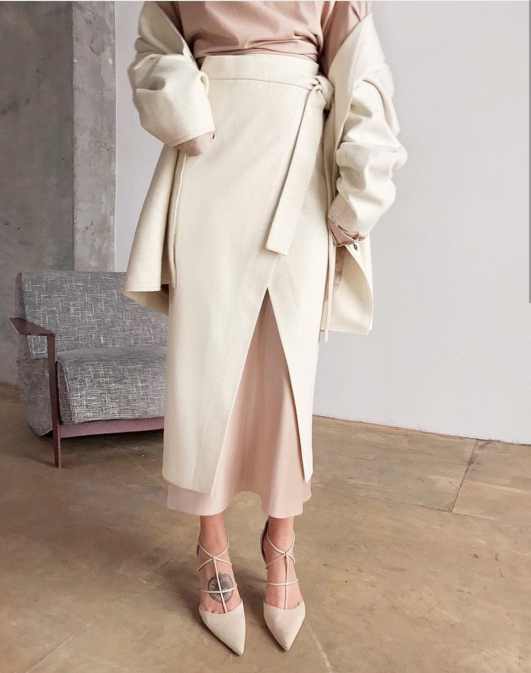 Long Wrap Skirt