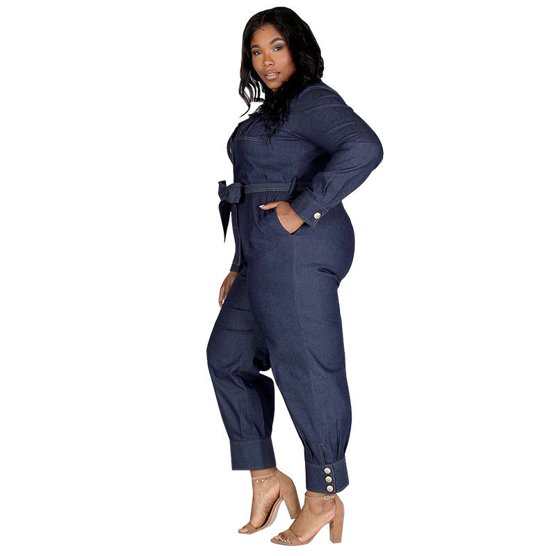 Plus Size Lazada Denim Rompers
