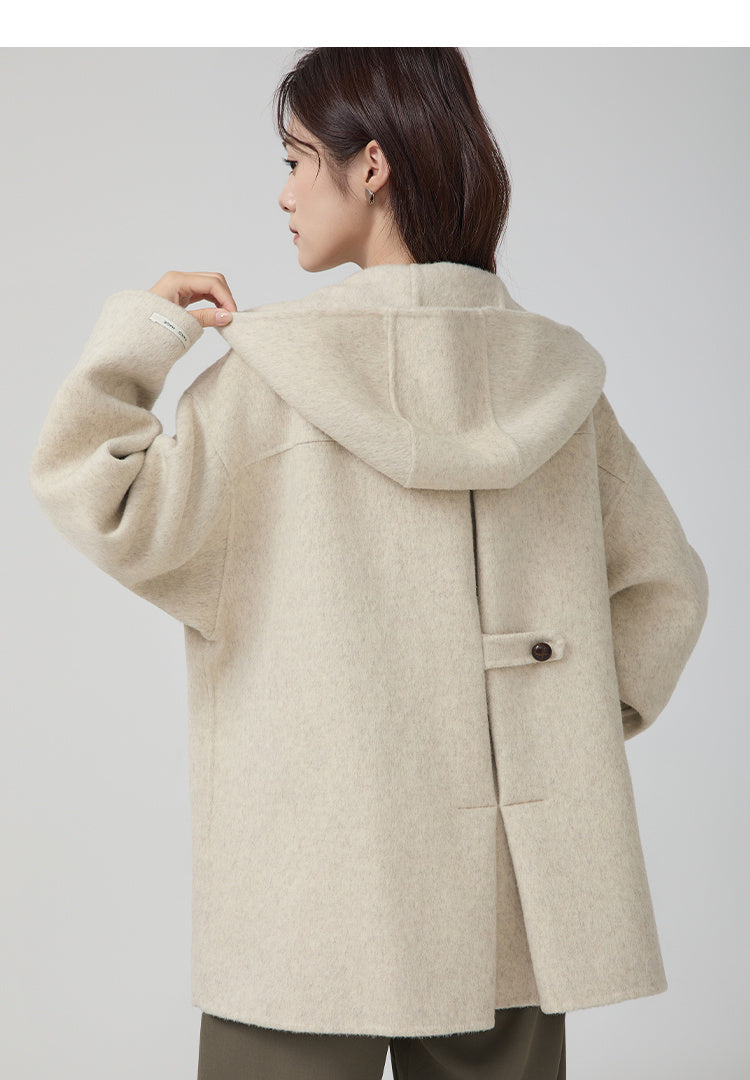 women's Hooded Wool Coat