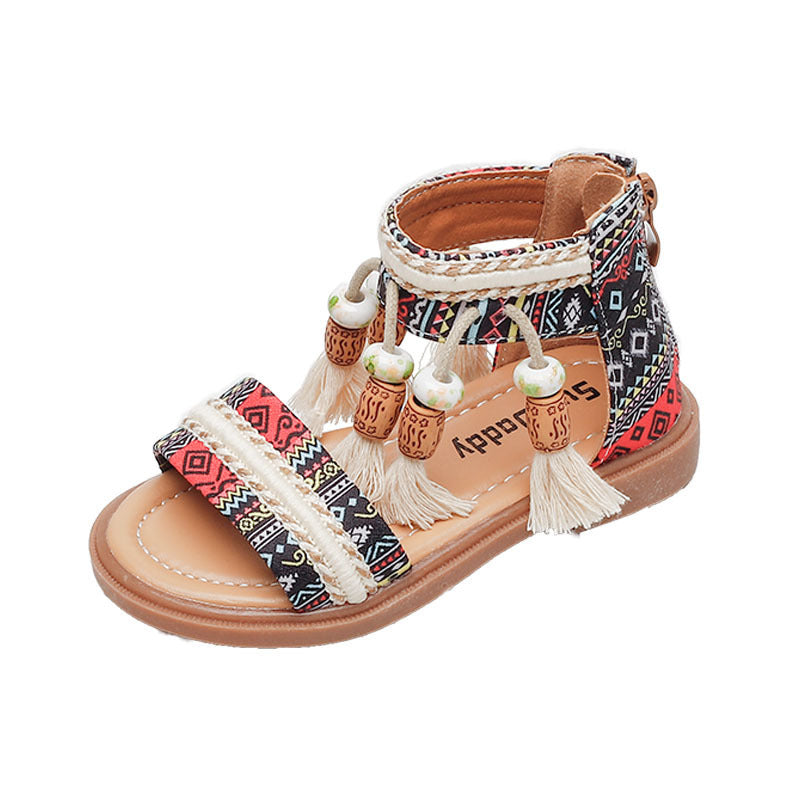 Baby Girl's Retro Seaside Sandals